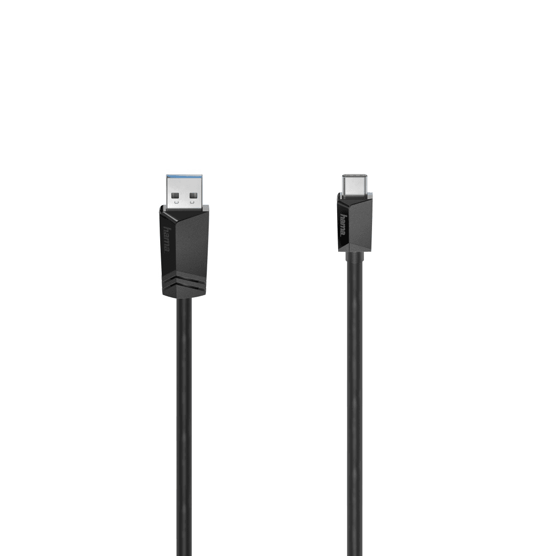 Kábel Hama USB - USB typ C 1 m čierny