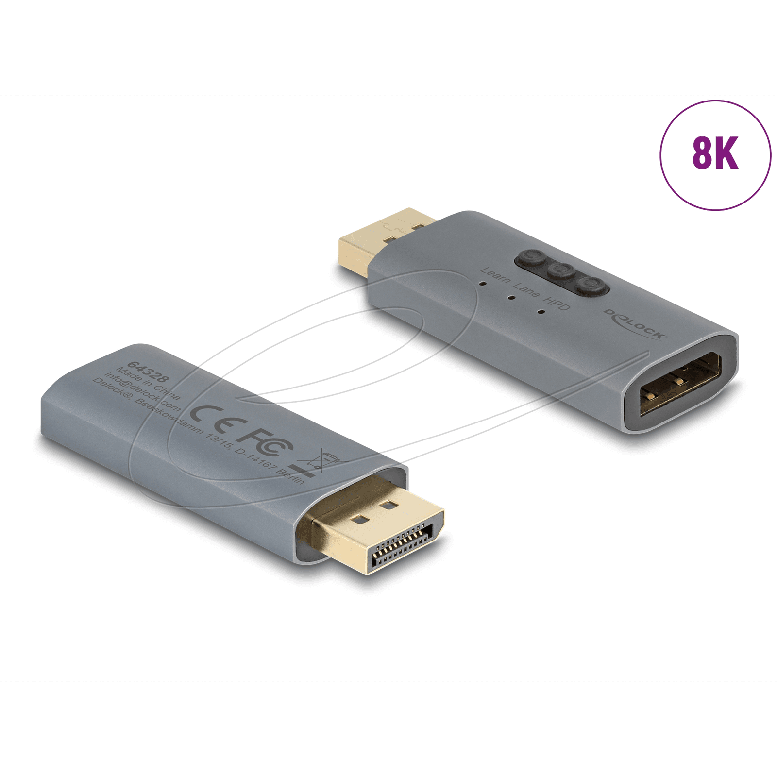 Emulator DisplayPort EDID 8K Delock 64328
