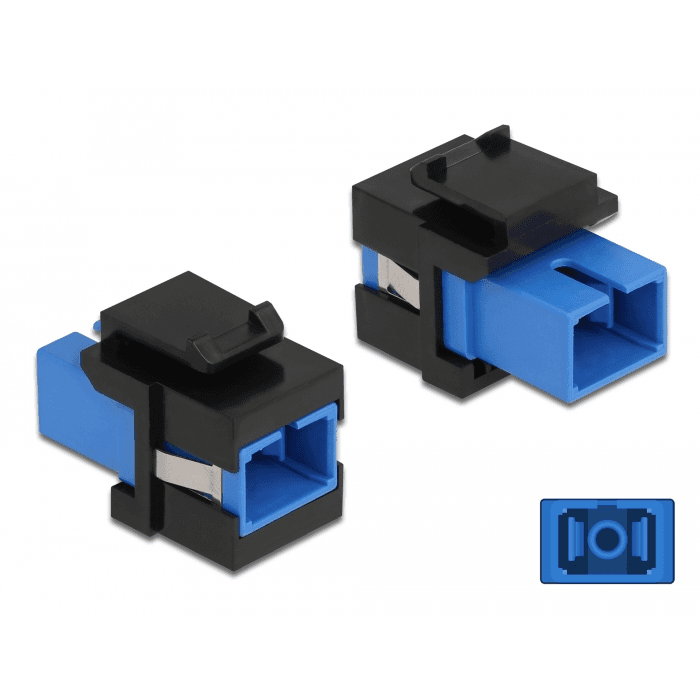 Keystone modul SC Simplex (samica-samica), čierny, Delock 86812