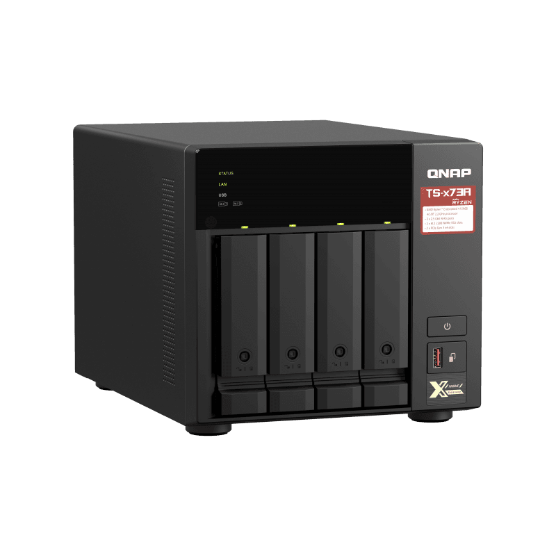 QNAP TS-473A NAS Tower Ethernet / LAN pripojenie Čierna V1500B