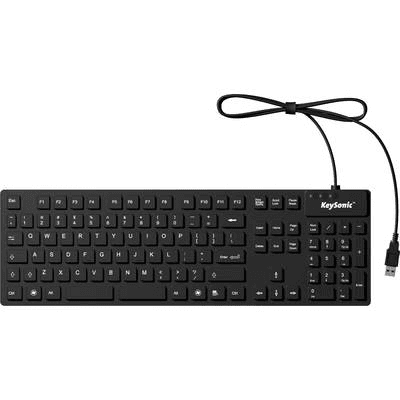 KeySonic KSK-8030IN klávesnica USB QWERTY US English Čierna