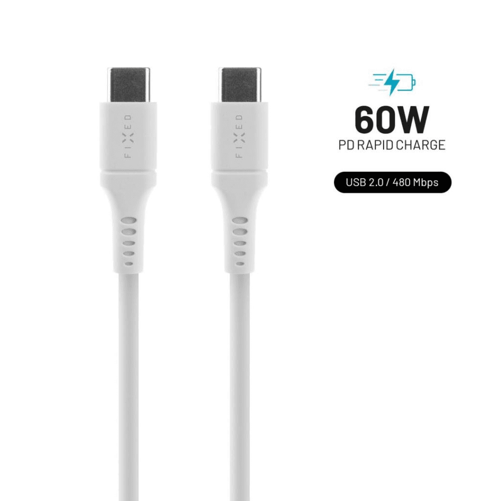 Nabíjací kábel Fixed USB-C 1.2 m 60W MFi PD