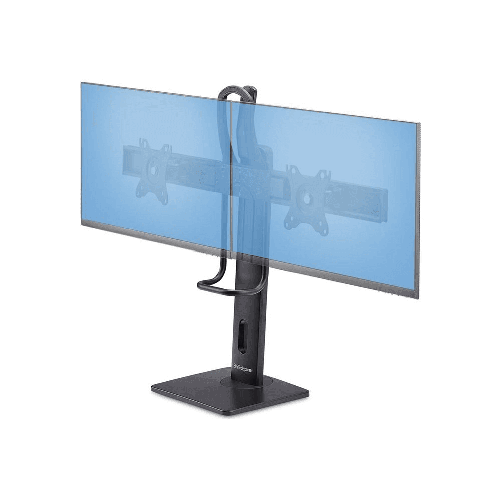 StarTech.com 2MC1S-MONITOR-STAND držiak / stojan na monitory 68,6 cm (27") Stôl Čierna