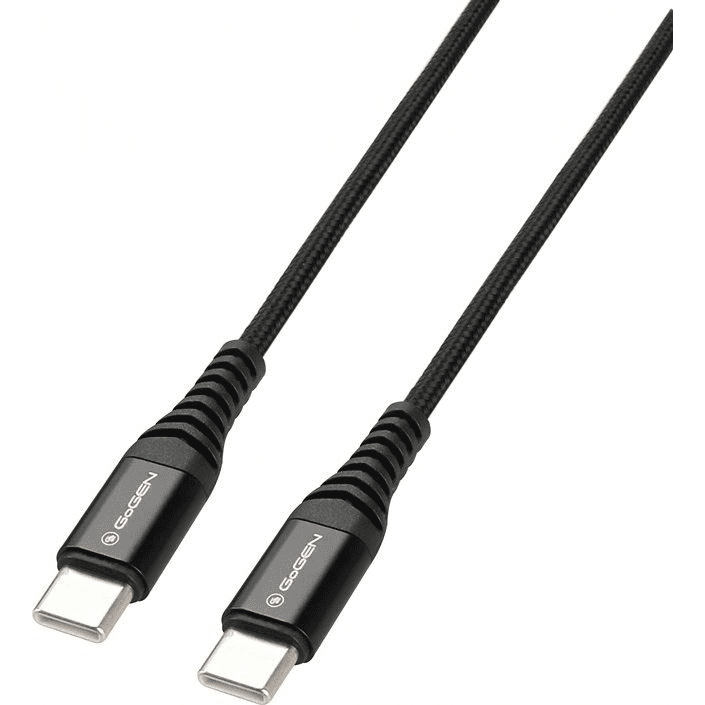 Kábel GoGEN USB-C / USB-C 60W 1 m čierny USBCC100MM01