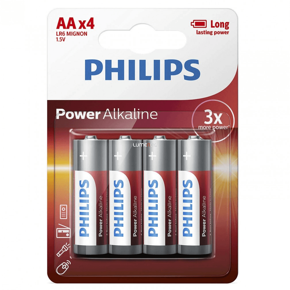 Philips Power Alkaline LR6P4B/10 baterka Batéria na jedno použitie Alkalický