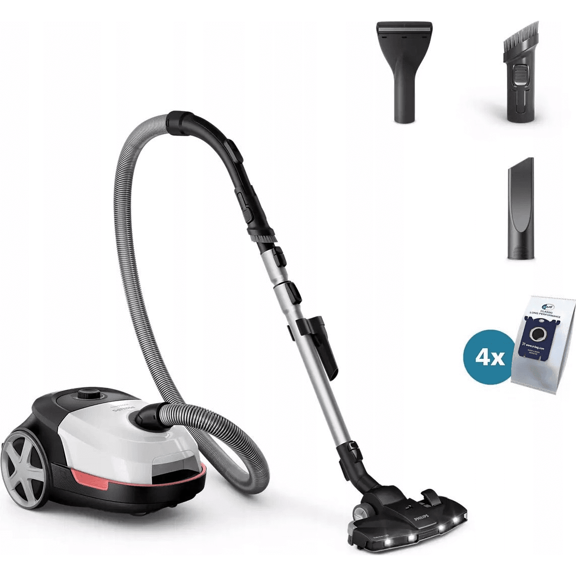 Philips 6000 series XD6122/12 vysávač 4 L Cylindrový vysávač Suchý 900 W Vrecko na prach