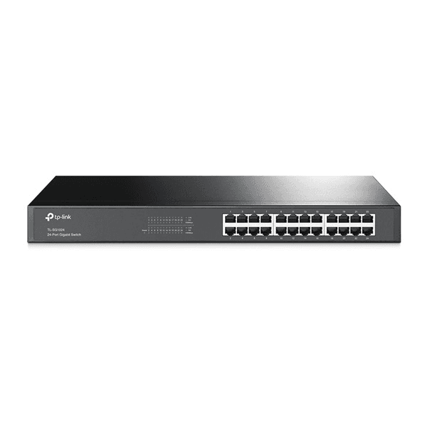 TP-Link TL-SG1024 Nespravované Gigabit Ethernet (10/100/1000) 1U Čierna