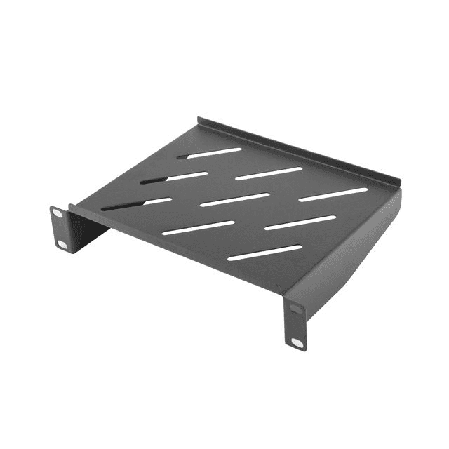 Racková polica 10" Lanberg 1U 180 mm - čierna