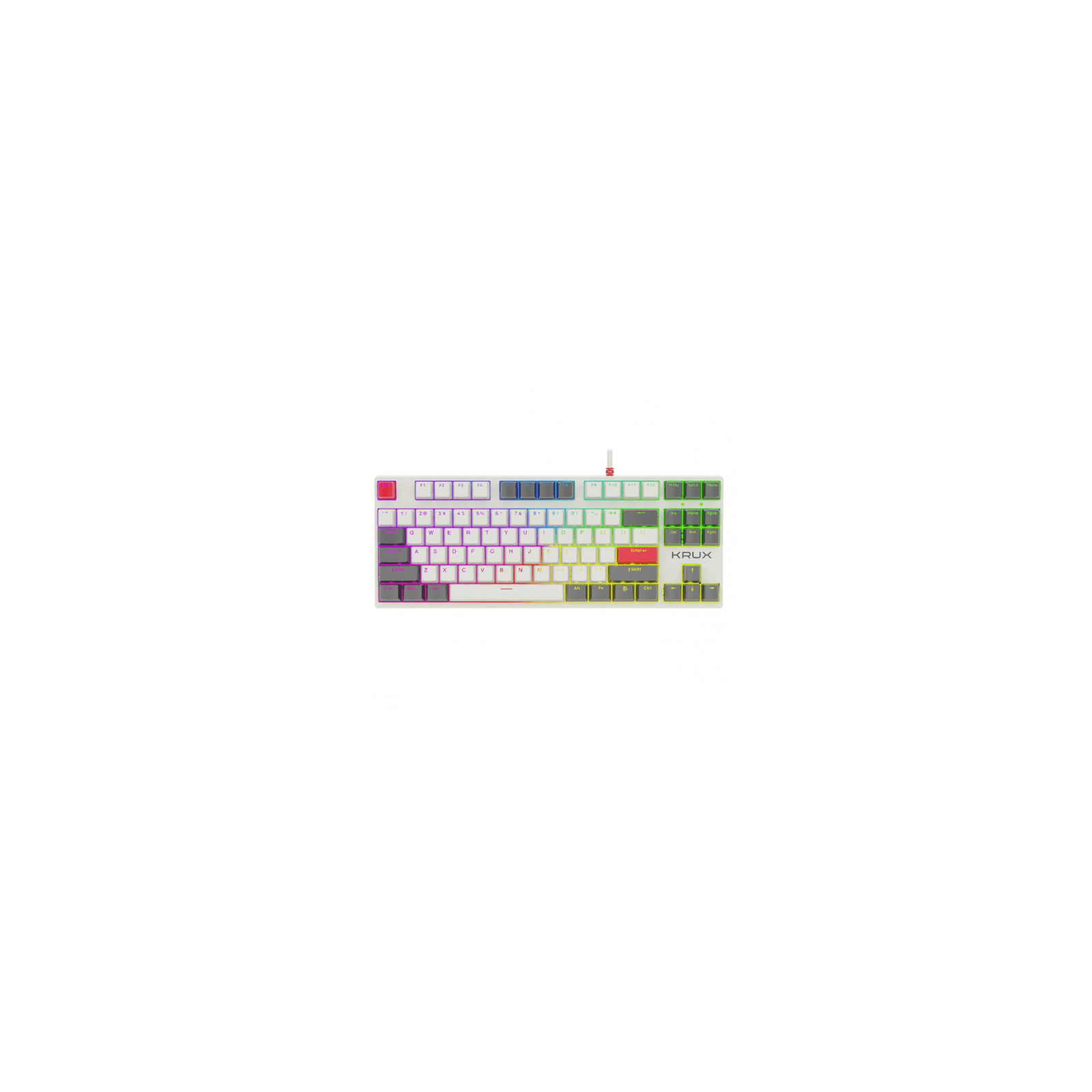 Herná klávesnica Krux Atax PRO RGB Creator Retro Gateron Yellow Pro