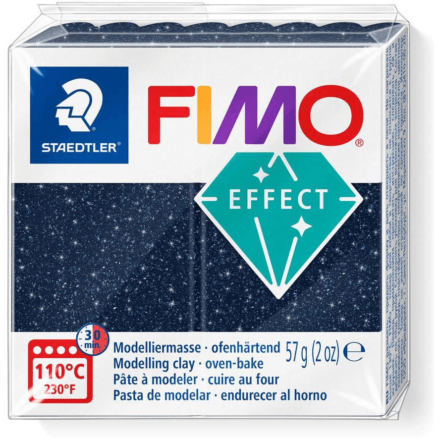 Plastová hmota Fimo Effect kocka 57g - modrá galaxy