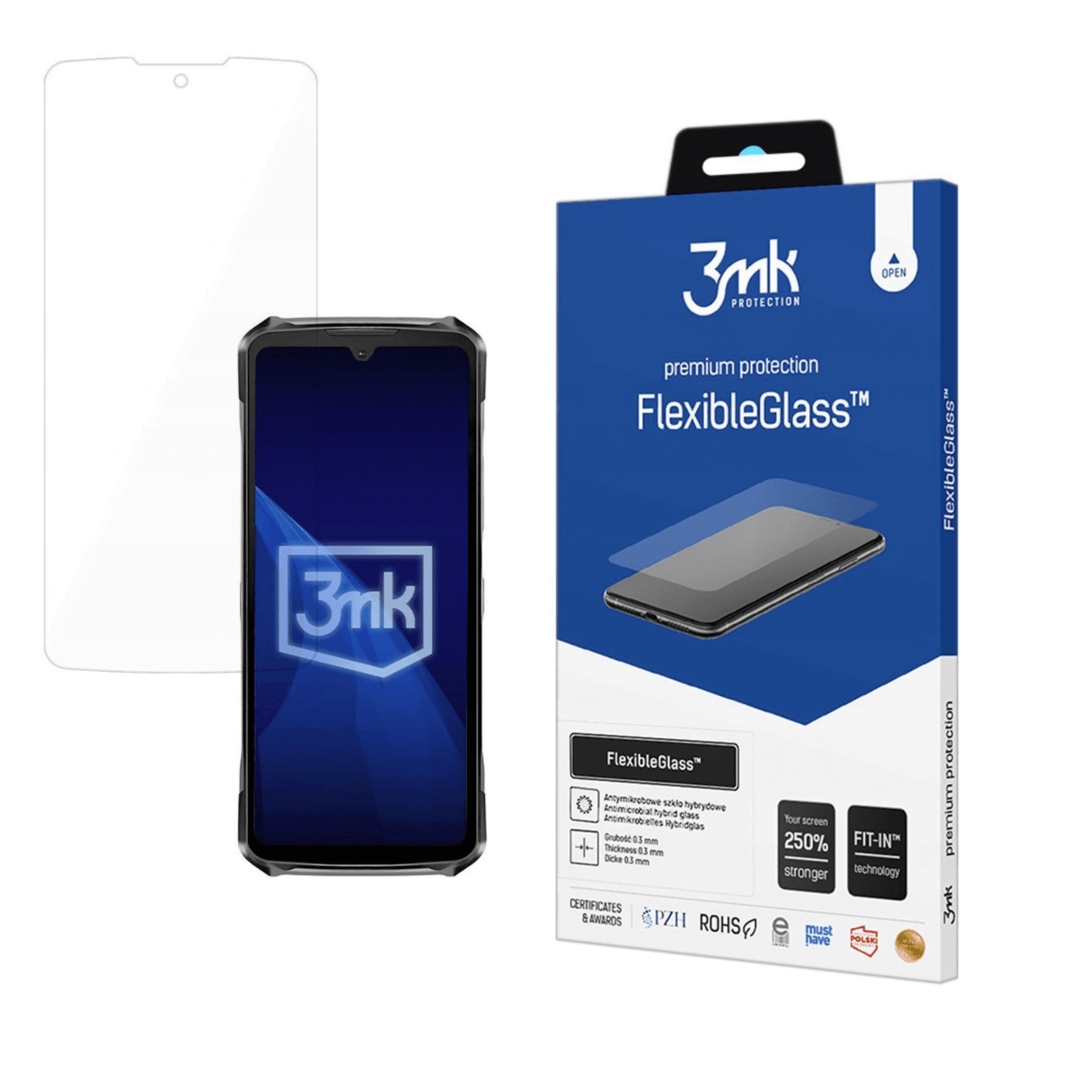 Hybridné sklo 3MK pre Doogee 1 ks