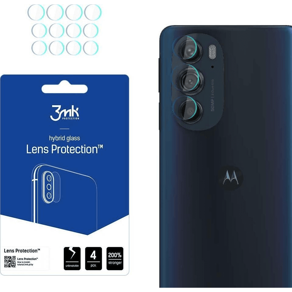 Hybridné sklo 3MK pre Motorola Edge 30, 4 ks