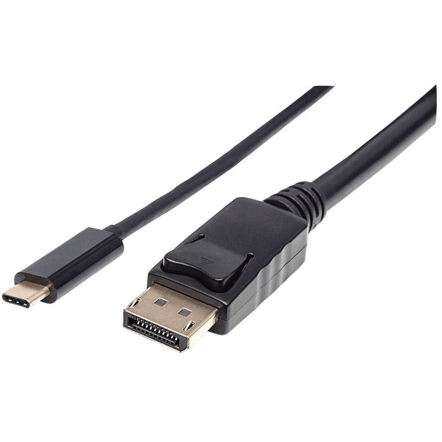 Manhattan 152464 adaptér na video kábel 2 m USB Typ-C DisplayPort Čierna