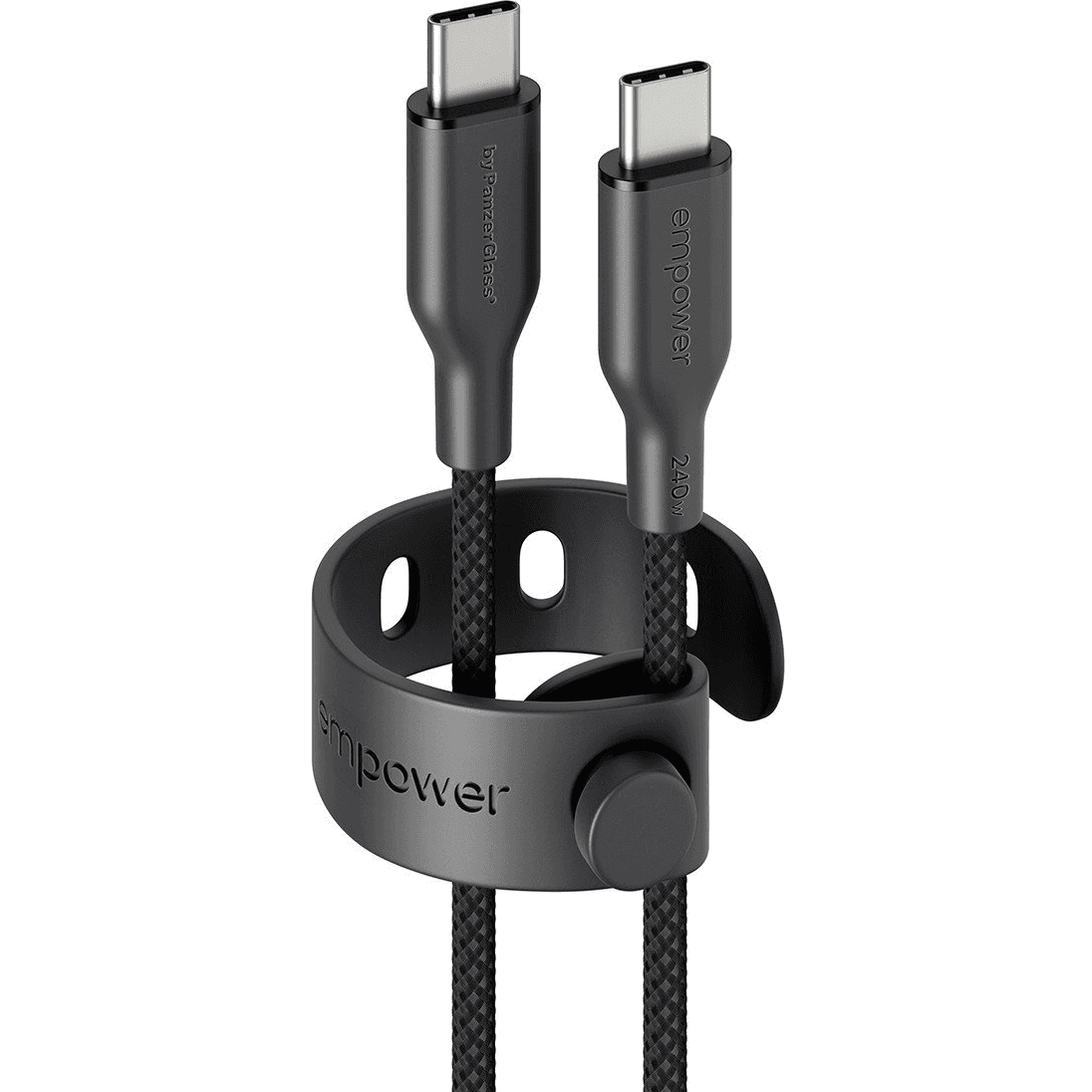 PanzerGlass empower by ® Racing 240W USB-C to USB-C Cable | USB 2.0 | 1.2M | Space Black USB kábel Čierna