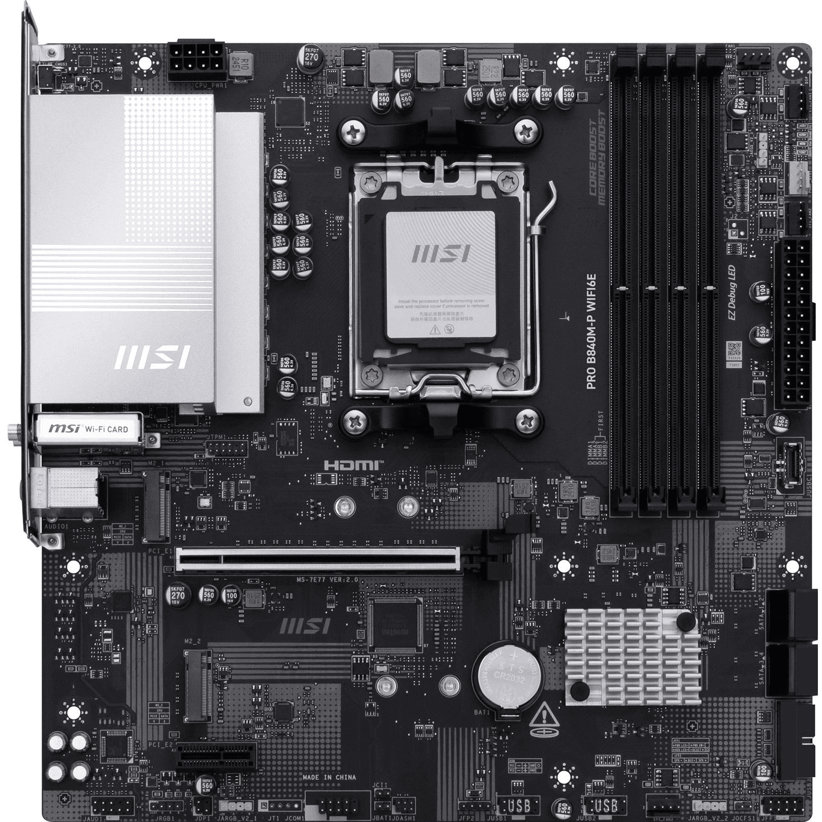 Základná doska Micro ATX MSI PRO B840M-P WIFI6E