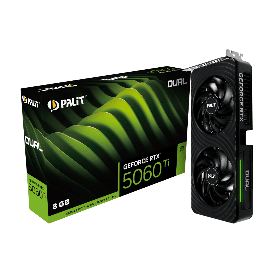 Grafická karta Palit GeForce RTX 5060 Ti Dual 8GB GDDR7 128bit DLSS 4