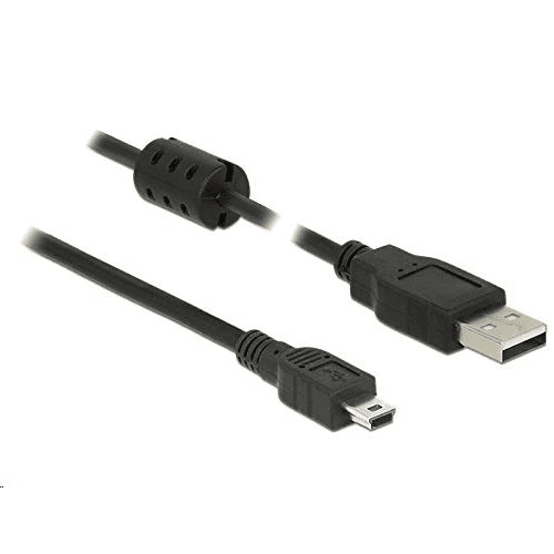 Delock 84914 kábel USB 2.0 Typ-A > konektor USB 2.0 Mini-B 2,0 m čierny
