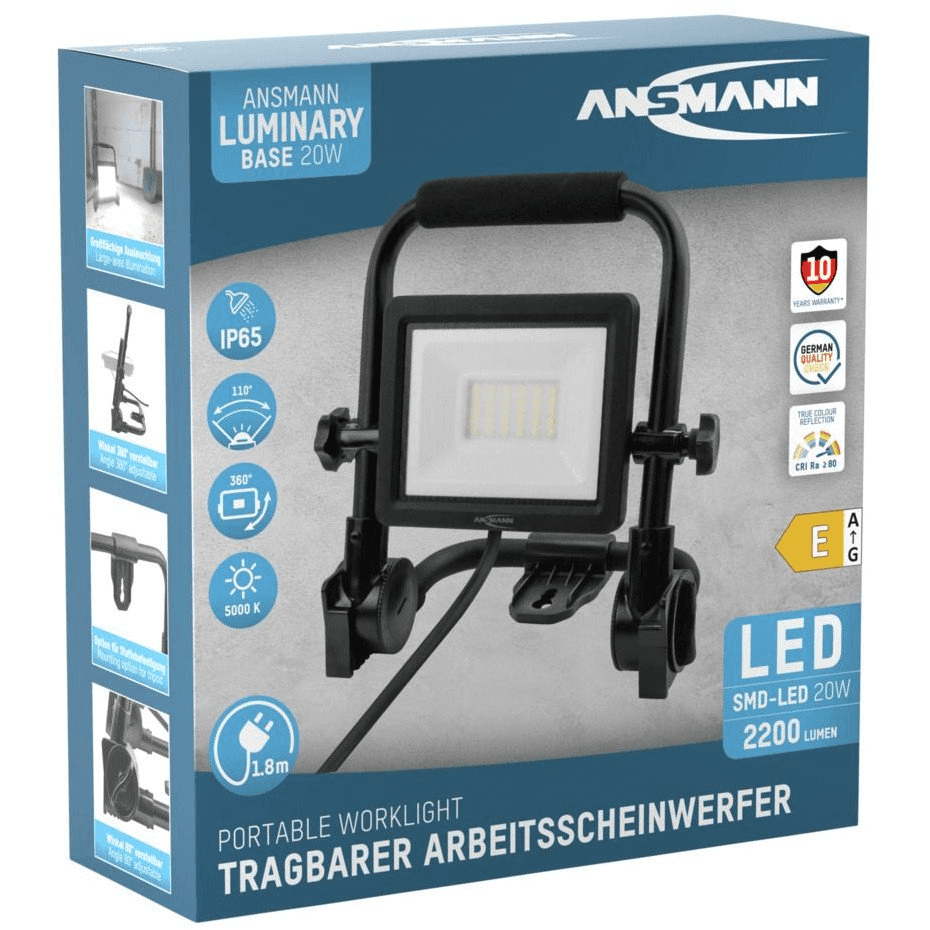 Pracovný reflektor Ansmann FL20W-AC 2200lm 230V 20W 1600-0632