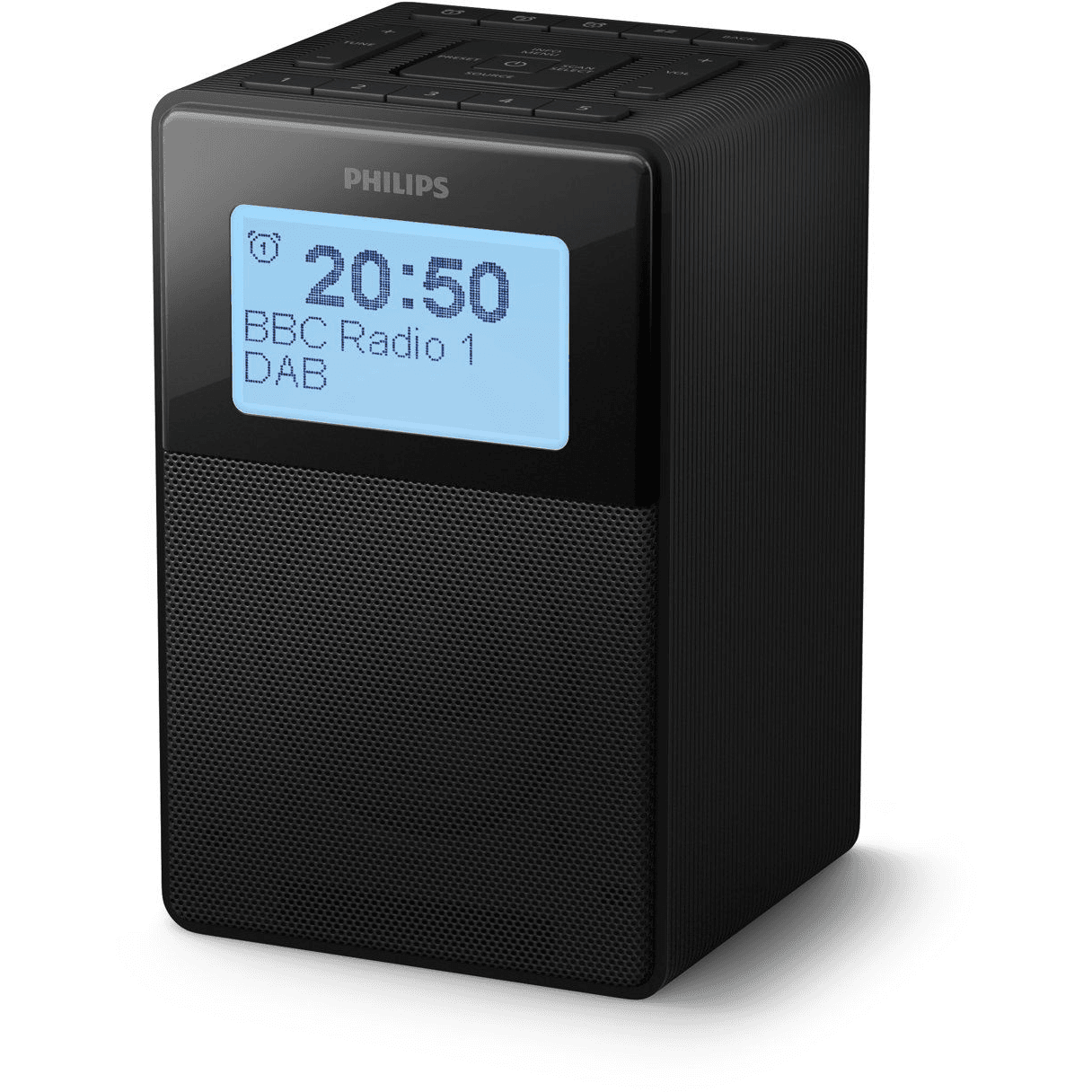 Philips TAR5100/10 budík Digitálny budík Čierna