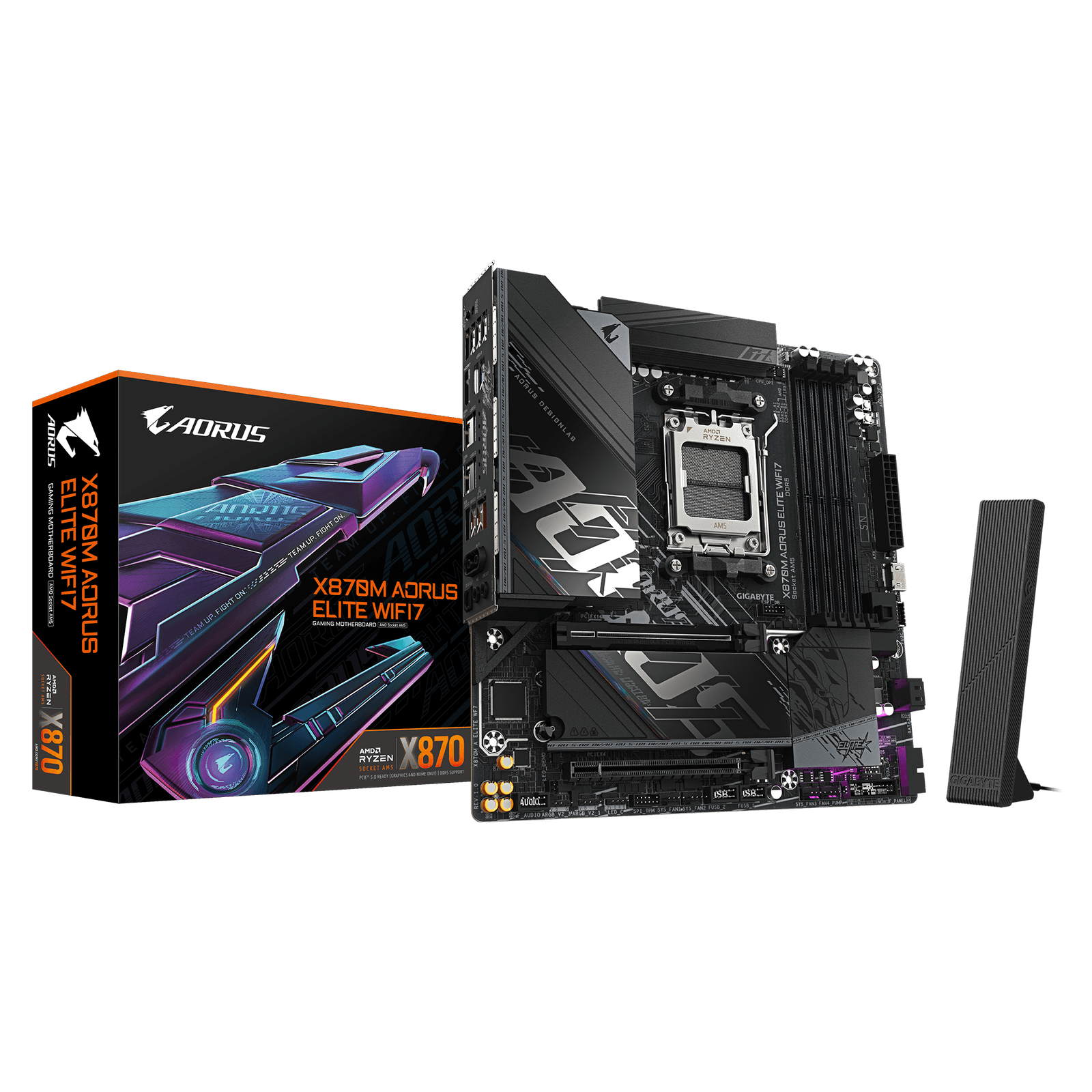 GIGABYTE X870M AORUS ELITE WIFI7 AMD X870 Pätica AM5 micro ATX
