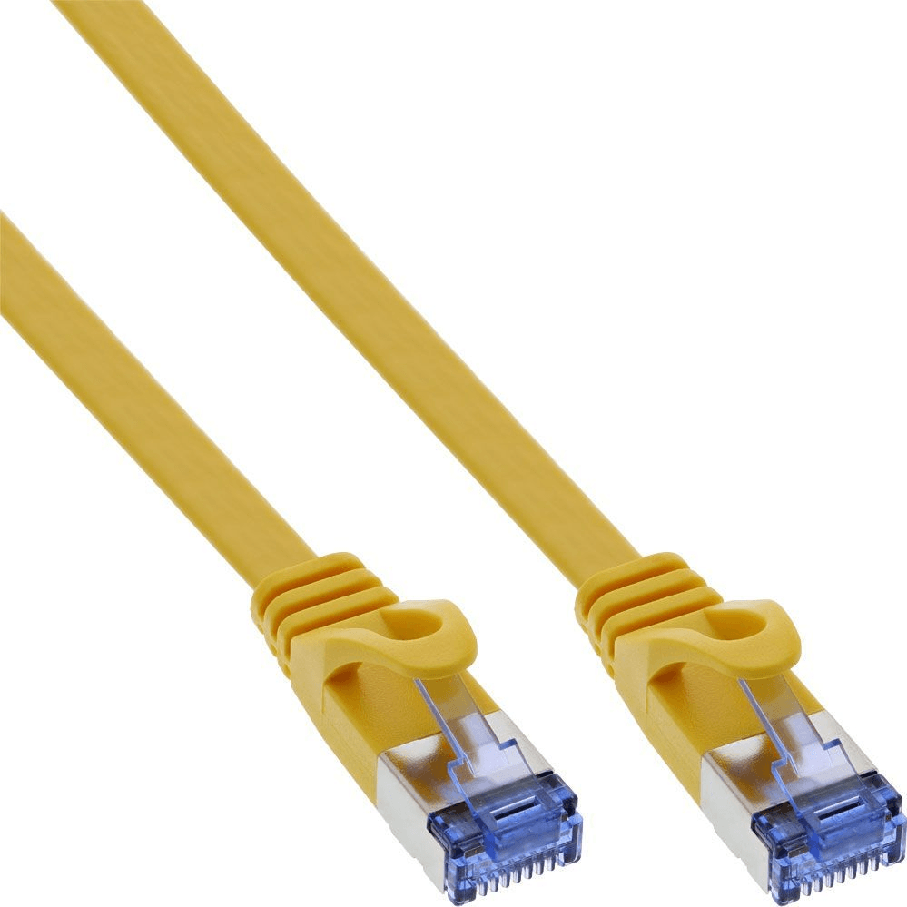 InLine 71801Y sieťový kábel Žltá 1 m Cat6a U/FTP (STP)