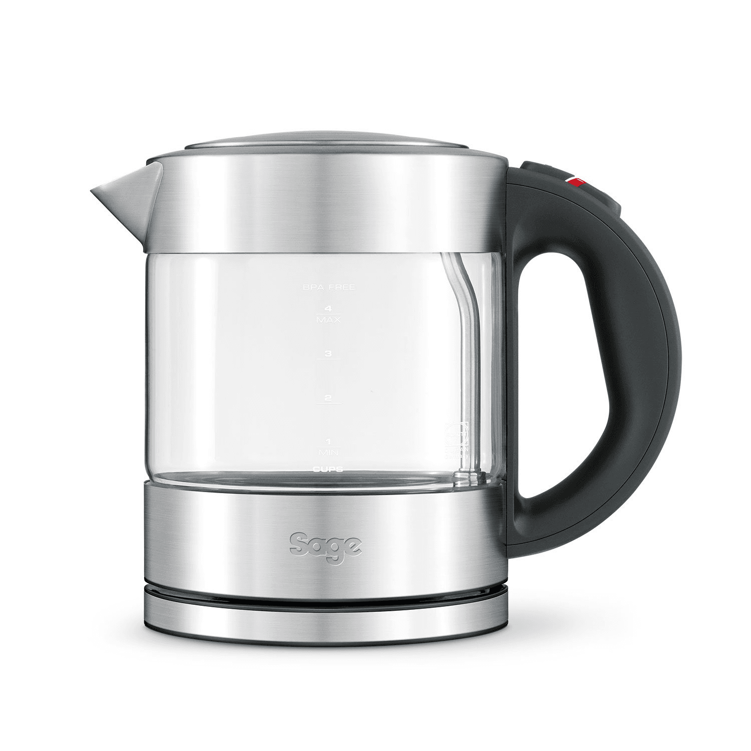 Rýchlovarná kanvica Sage BKE395CLR 2400 W 1 l strieborná/sivá