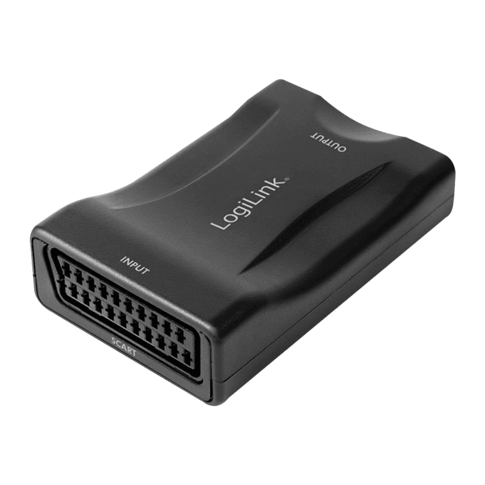 Video konvertor, Scart/F na HDMI-A/F, 1080p, čierny, Logilink