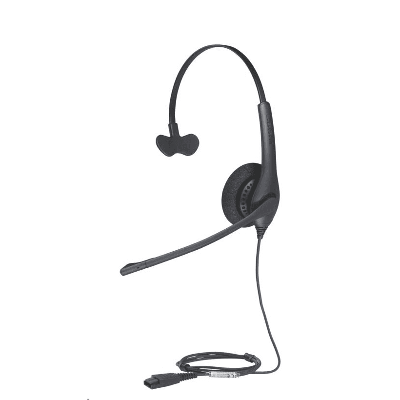 Jabra Biz 1500 Mono Slúchadlá s mikrofónom Kábel Pres hlavu Kancelária / call centrum Bluetooth Čierna