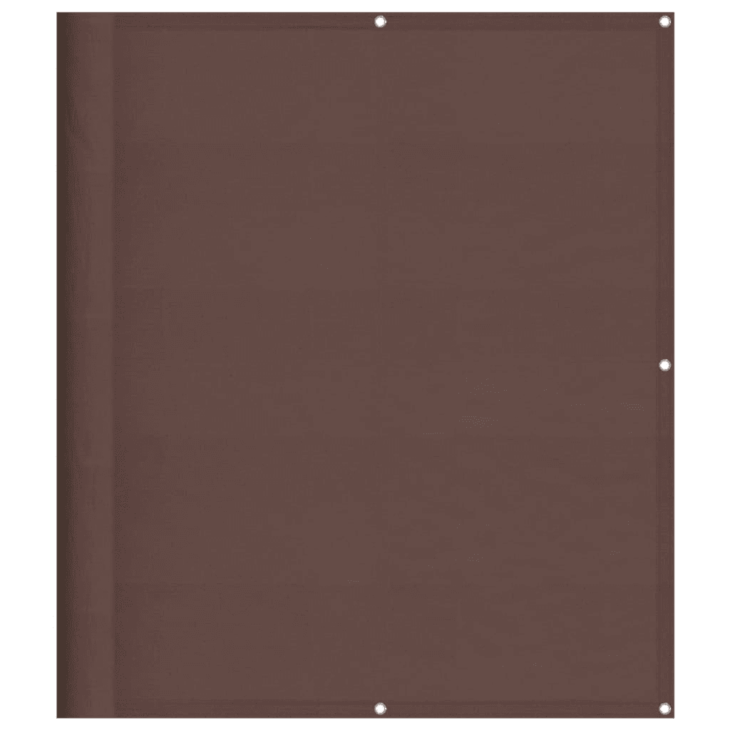 Balkónový paraván, hnedý, 120x800 cm, 100% polyester Oxford