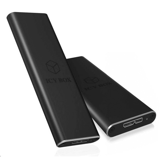 ICY BOX IB-183M2 Obal pre SSD Čierna M.2