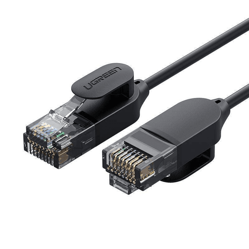 Patch kábel Ugreen U/UTP 6a RJ45 / RJ45 3 m čierny