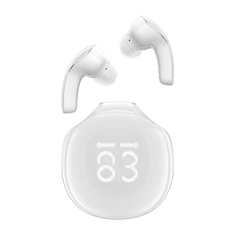 Bezdrôtové slúchadlá Acefast T9 Bluetooth 5.3 do uší - biela