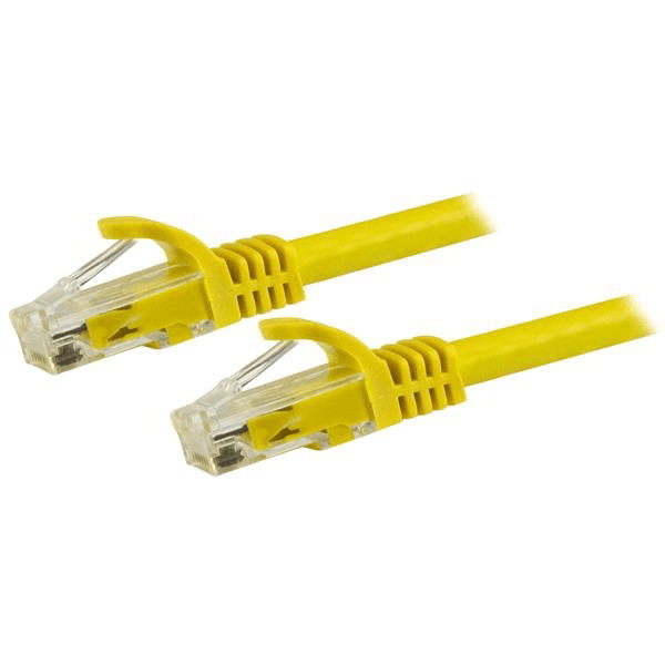 StarTech.com N6PATC10MYL sieťový kábel Žltá 10 m Cat6 U/UTP (UTP)