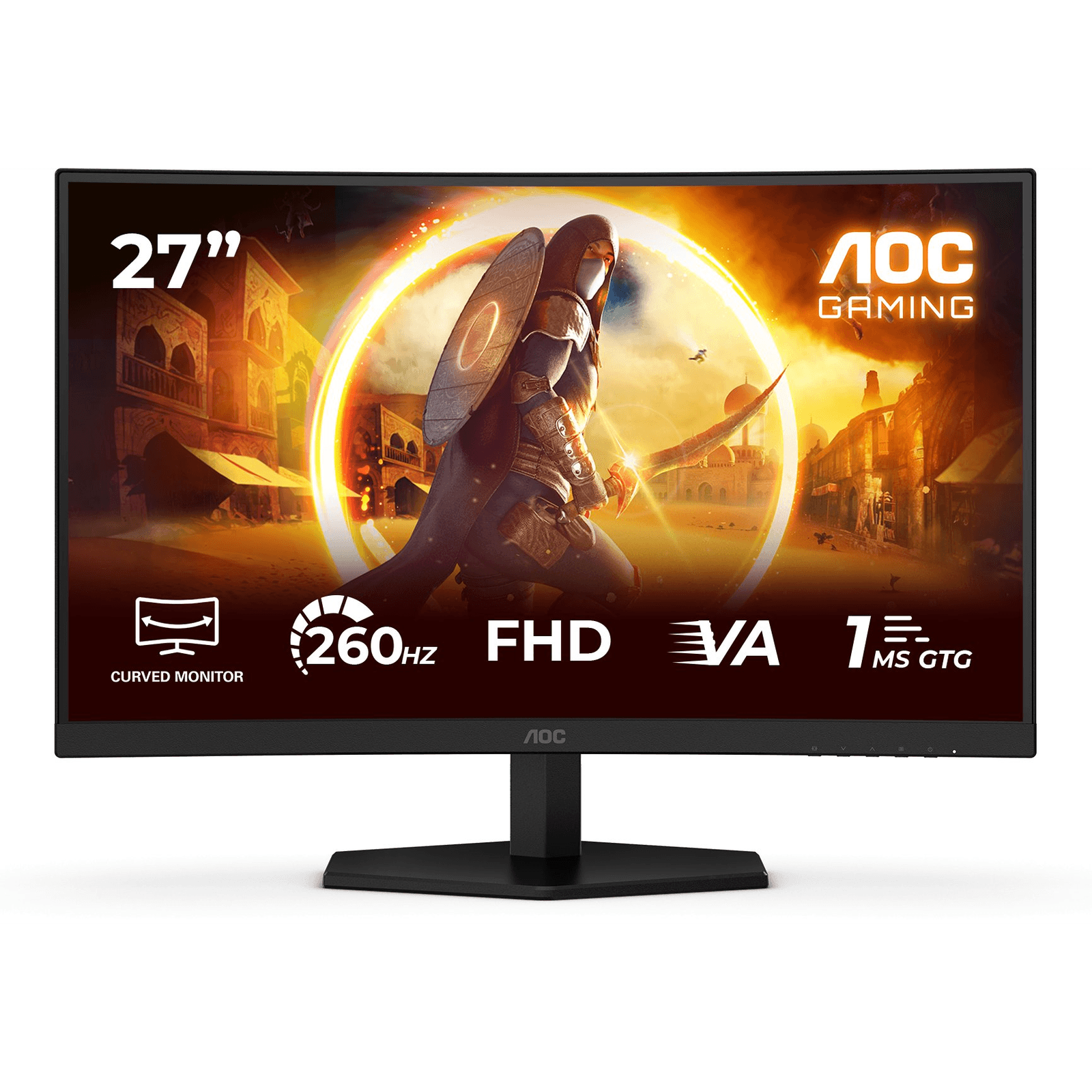 AOC G4 C27G42ZE LCD monitor 68,6 cm (27") 1920 x 1080 px Full HD Čierna, Červená