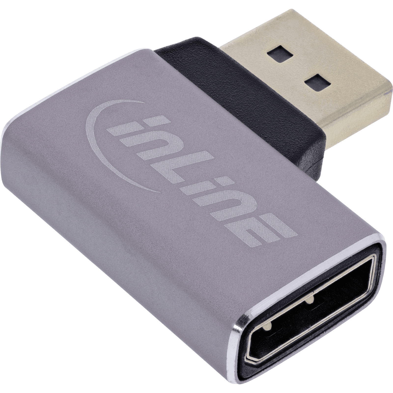 InLine 17291D káblová redukcia DisplayPort Šedá, Čierna