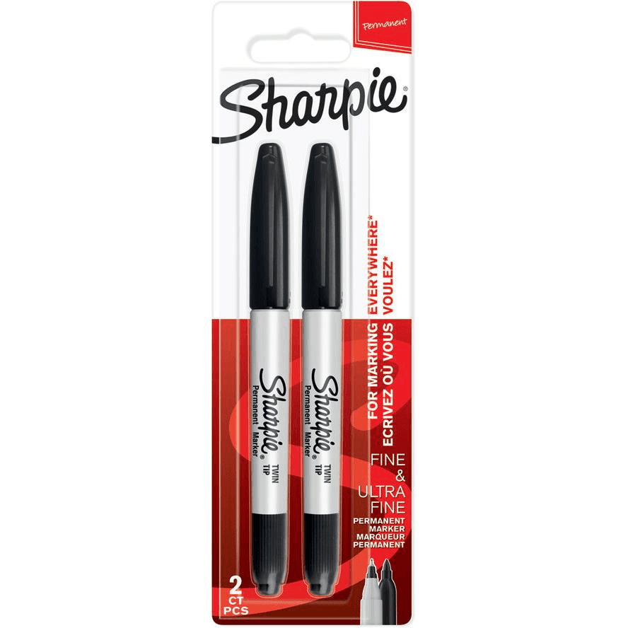 Marker obojstranný čierny Sharpie 1 ks