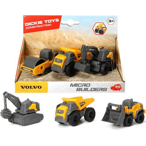 Stavebné vozidlá Volvo 3-Pak Valec, Sklápač, Rýpadlo 3722009
