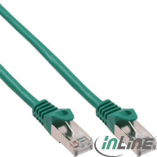 InLine 72550G sieťový kábel Zelená 0,5 m Cat5e SF/UTP (S-FTP)