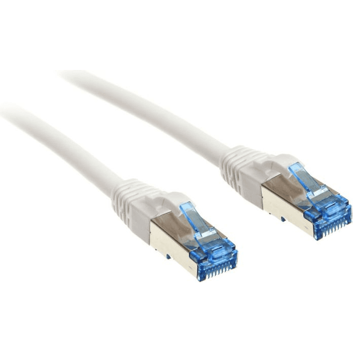 InLine 76800W sieťový kábel Biela 10 m Cat6a S/FTP (S-STP)