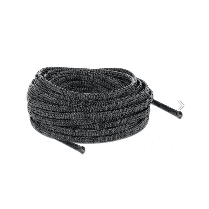 Pletená rozťahovacia hadica 10 m x 6 mm čierna Delock 18848