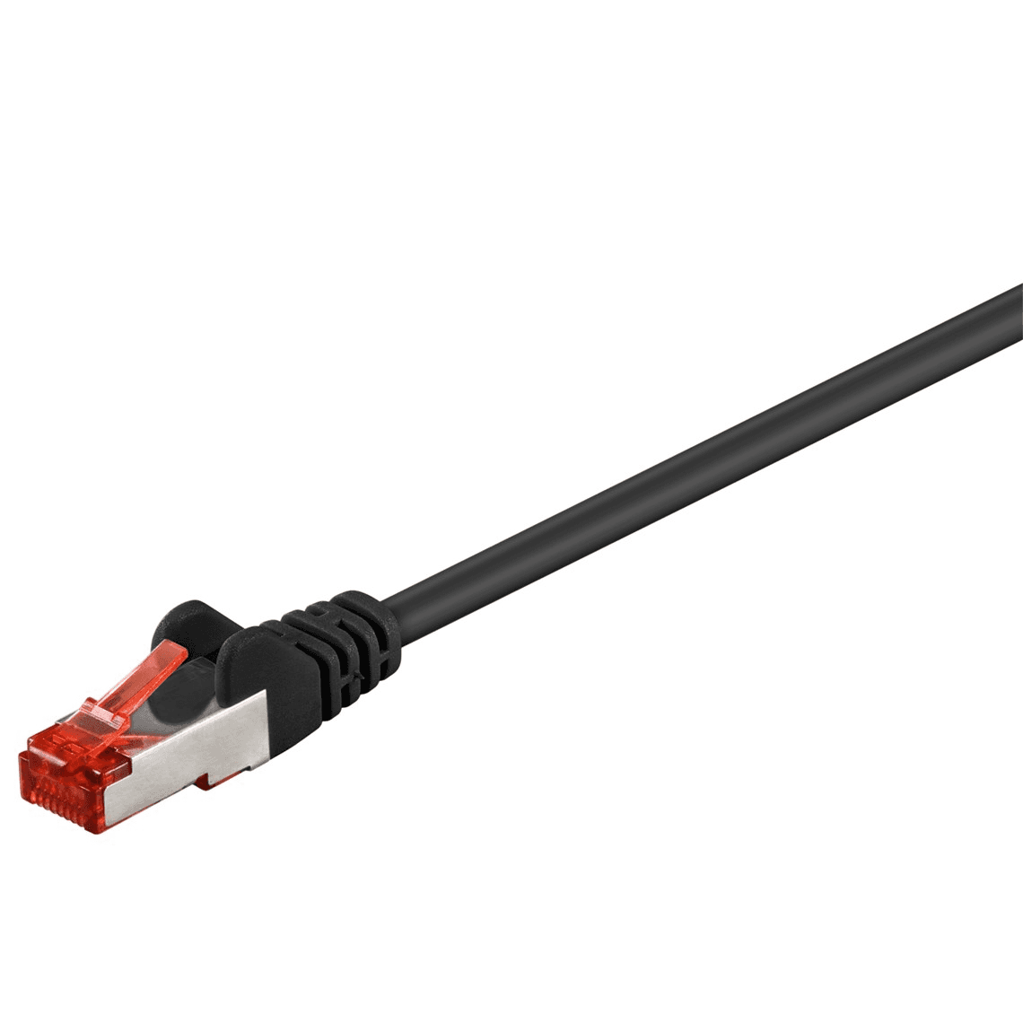 Kábel LAN Patchcord CAT 6 S/FTP LSZH čierny 0,5m