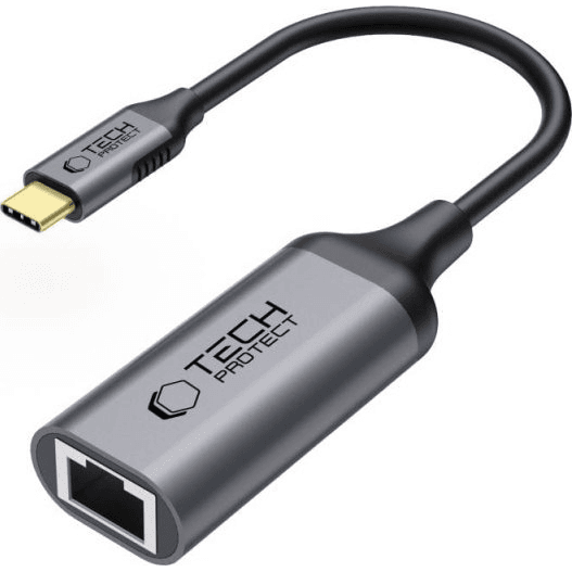 Kábel Prevodník TP Ultraboost Adaptér USB-C / Ethernet RJ45 1000MBPS