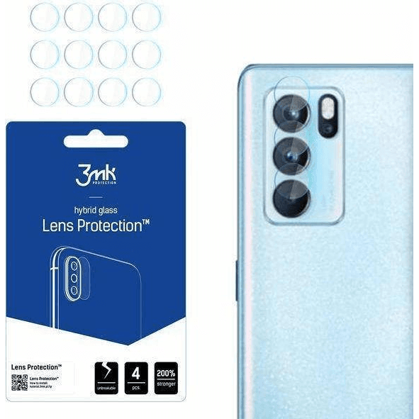 Hybridné sklo 3MK pre Oppo Reno6 Pro 5G, 4 ks