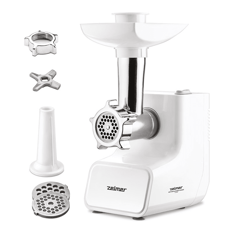MLYNČEK NA MÄSO ZELMER ZMM3511B BIELY 1500W 2.5KG/MIN