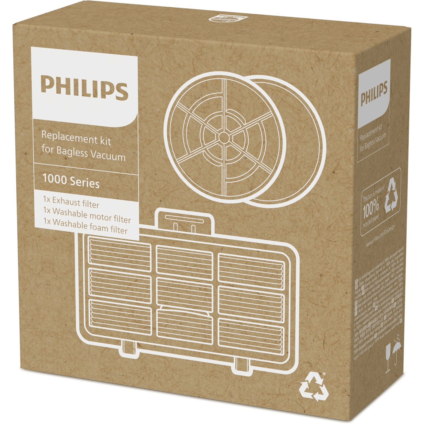 Philips XV1210/01 príslušenstvo a spotrebný materiál pre vysávač Filter Cylindrový vysávač