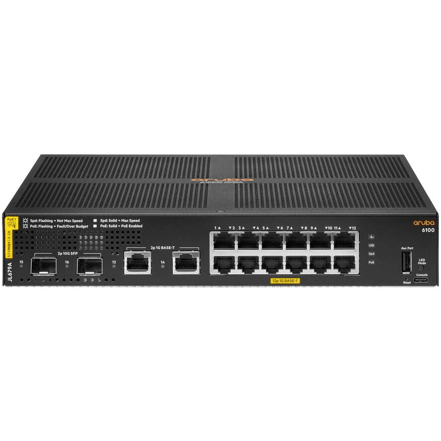 Prepínač HPE ARUBA 6100 12G 2G/SFP+ JL679A