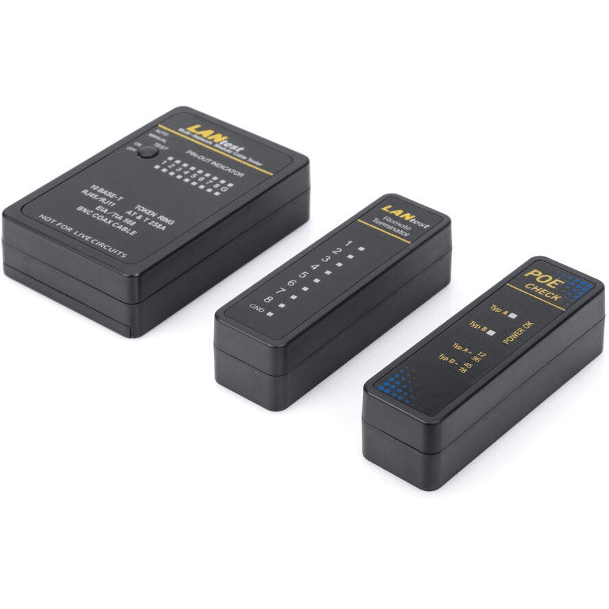 Tester sieťových a komunikačných káblov (RJ45, RJ12, RJ11, BNC)