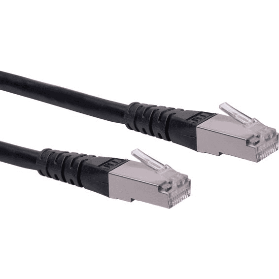 Prepojovací kábel Roline S/FTP 6 RJ45 / RJ45 7 m čierny