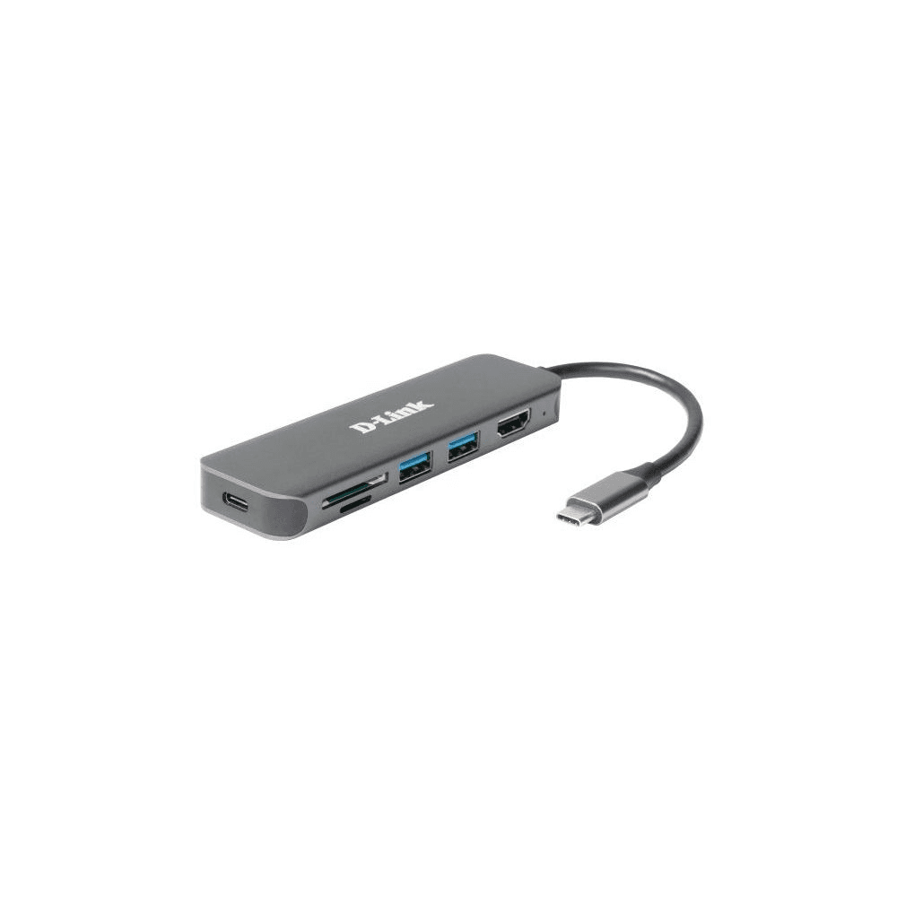 D-Link DUB-2327 dokovacia stanica a replikátor portov Kábel USB Typ-C Šedá