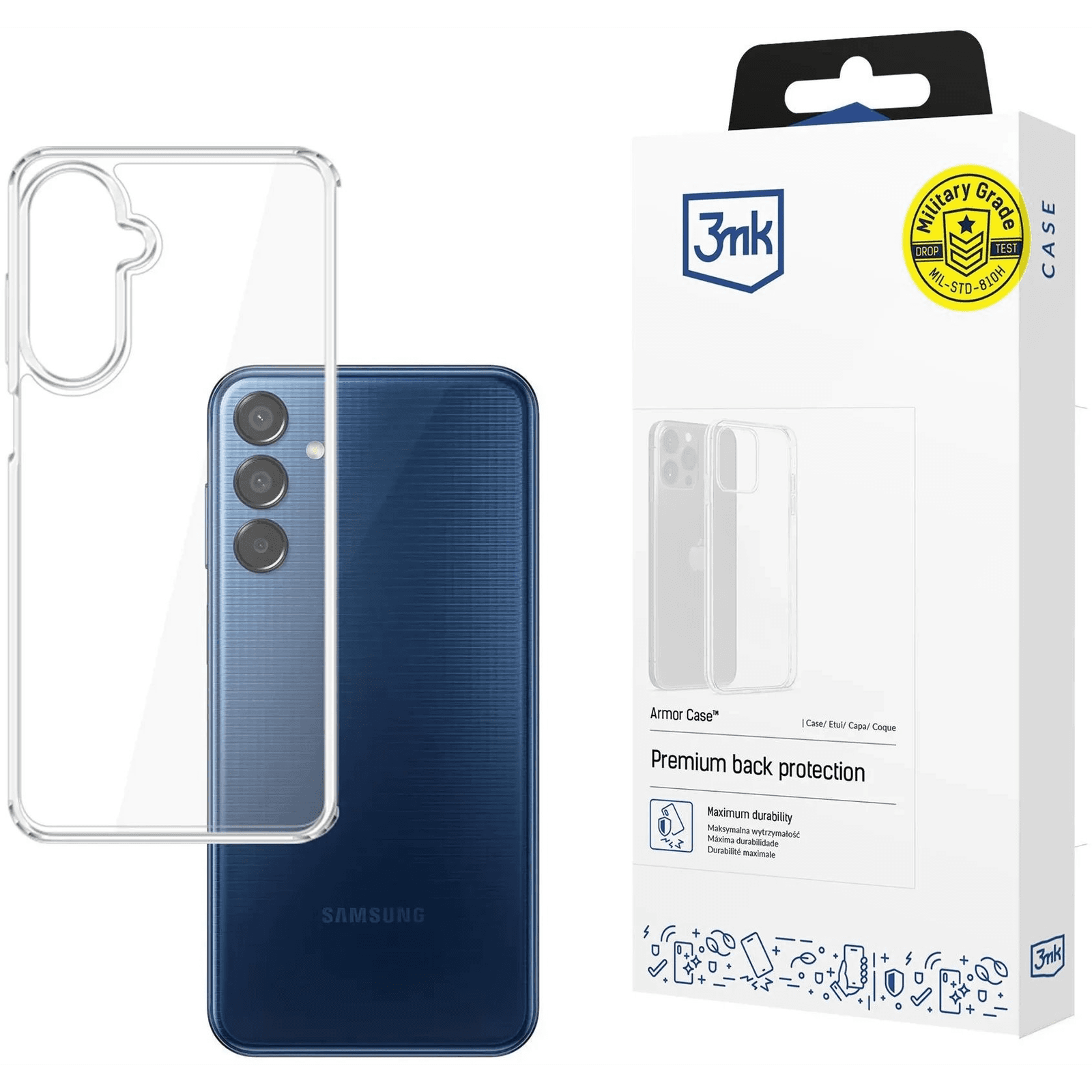 Kryt 3mk pre Samsung Galaxy M15 5G bezfarebný